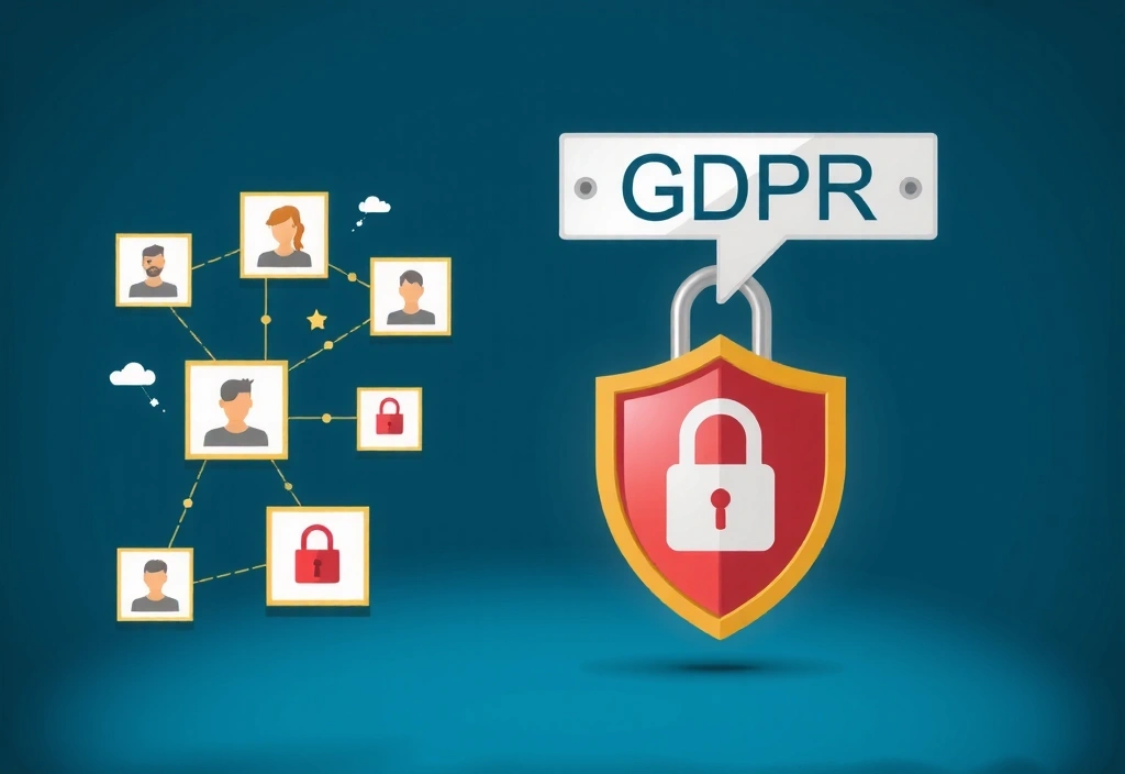 Illustration représentant la protection des données personnelles en ligne