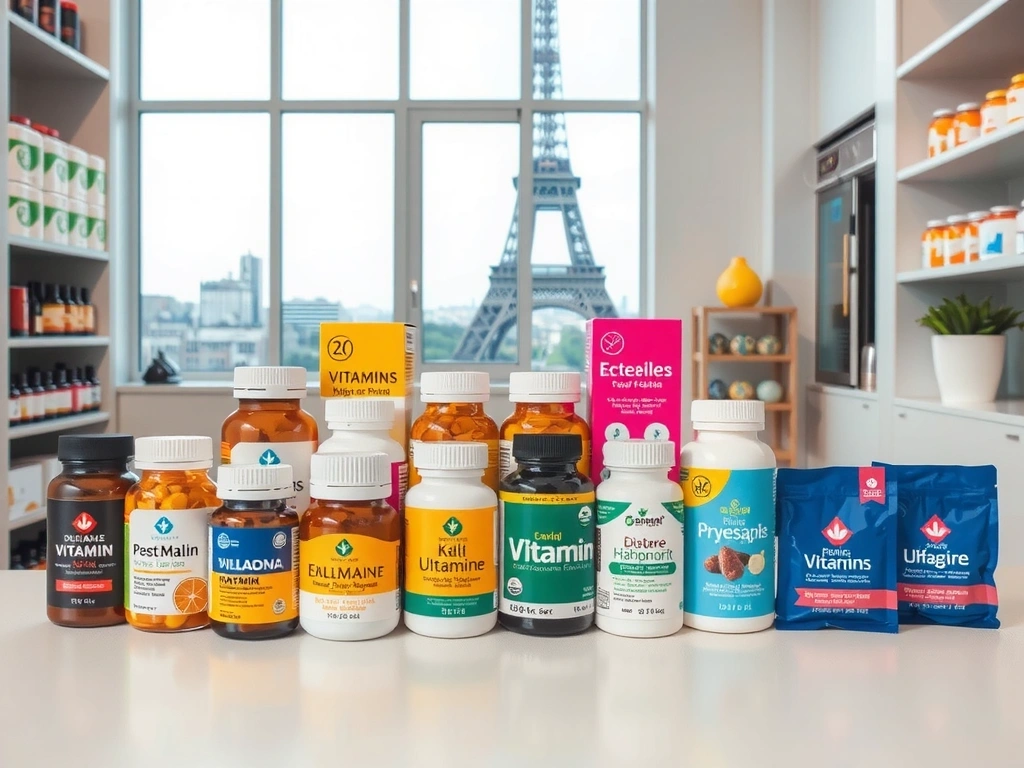 Assortiment de vitamines et compléments Eiffelvitcz